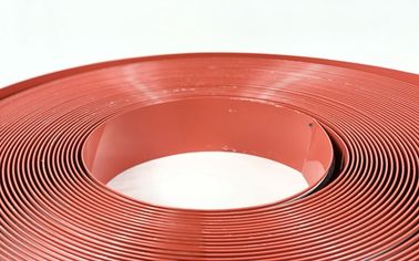 فرم تماس با رنگ قرمز 50 متر کانال آلومینیوم انعطاف پذیر 7CM برگشتی با PVC