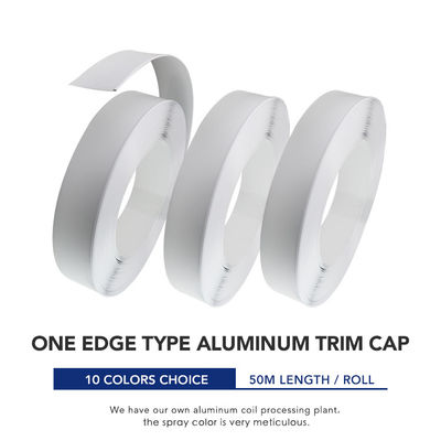 ASTM 50m / Roll Aluminium Trim Cap Letter Profile یک لبه
