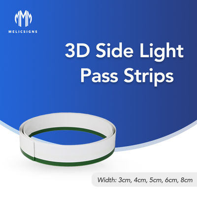 نامه های نوارهای سبک نور خم کن 3D Side Pass انعطاف پذیر برای تزئین